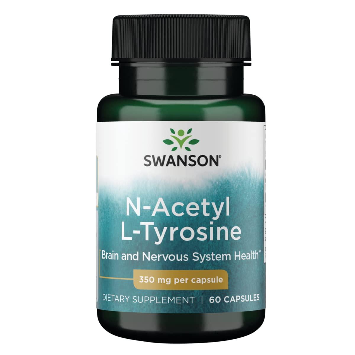 Ацетил N L-тирозин Swanson N-Acetyl L-Tyrosine 350 mg 60 caps