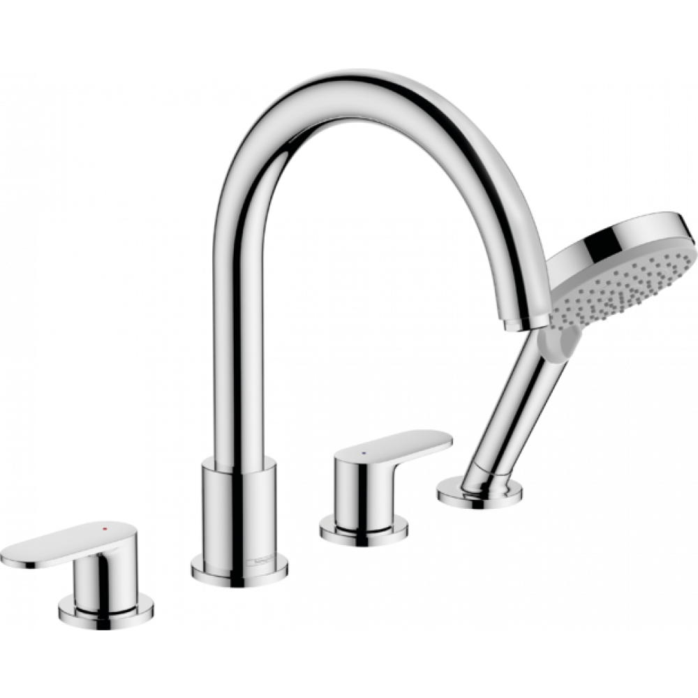 Змішувач на борт ванни Hansgrohe Vernis Blend 71456000 на чотири отвори Хром (143449)