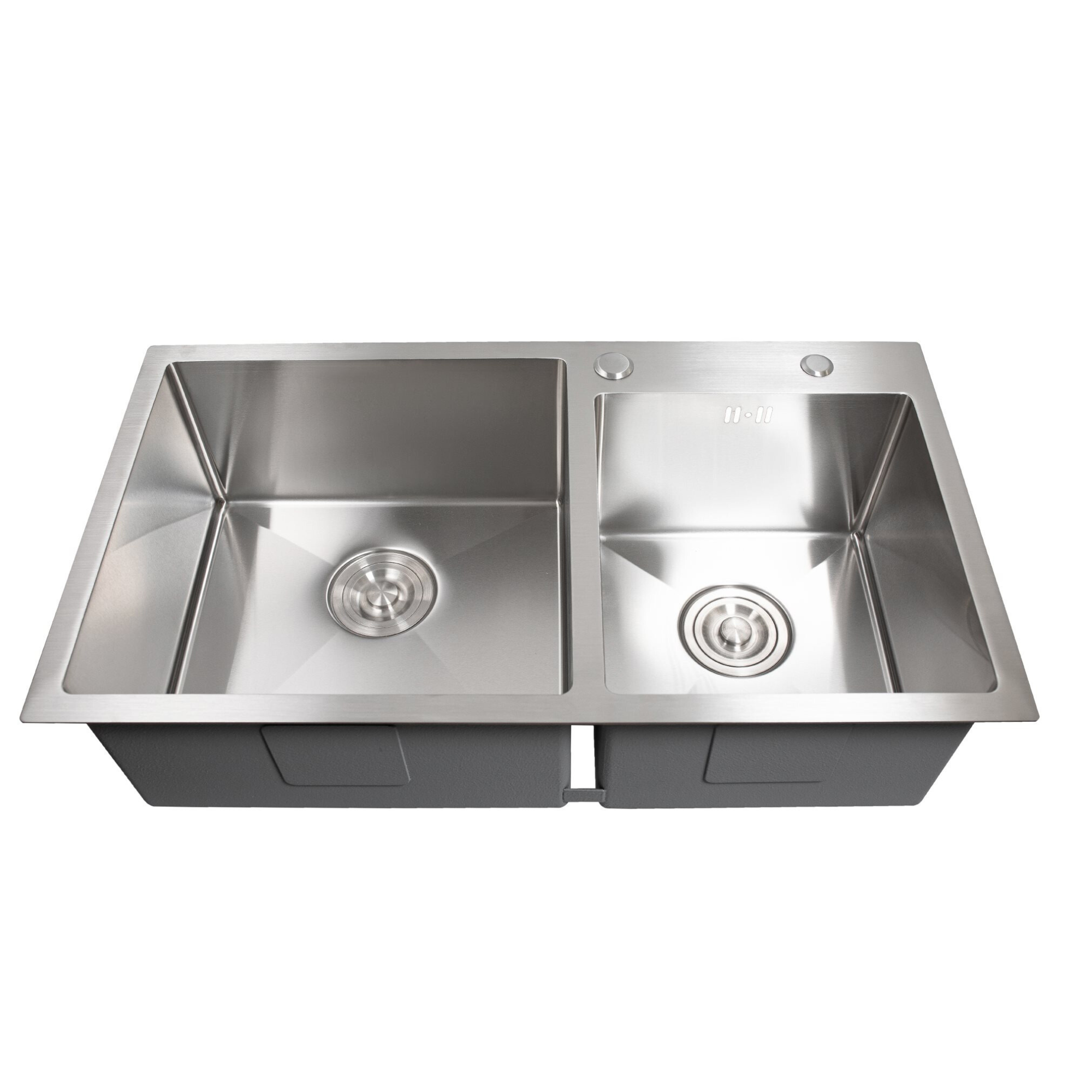 Мойка для кухни Platinum Handmade на две чаши 78х43 см (000041718) Мойка для кухни Platinum Handmade на две чаши 78х43 см (000041718)