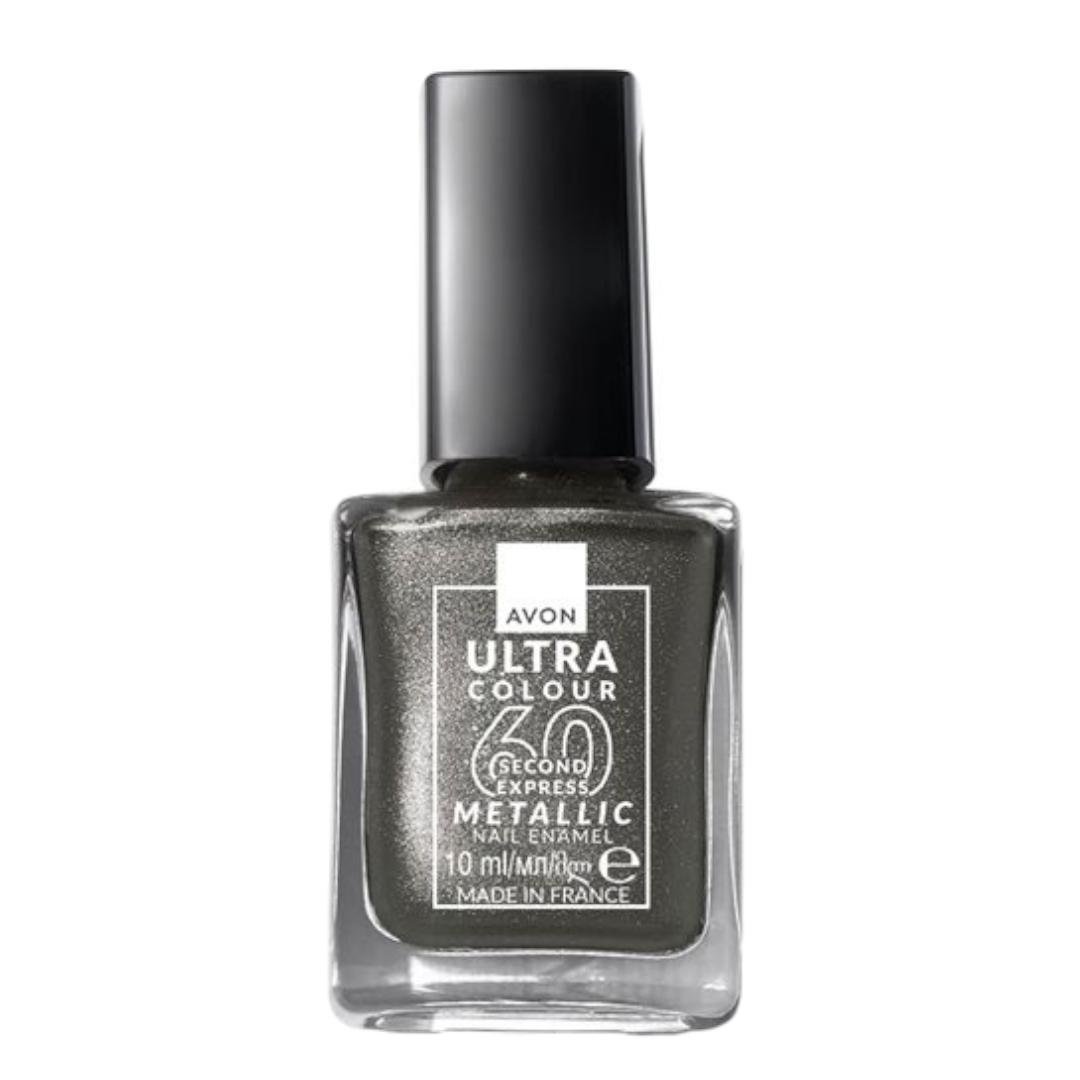 Лак для ногтей быстросохнущий УльтраЦвет за 60 секунд с металлическим эффектом 10 мл Graphite Elegance (158511375)