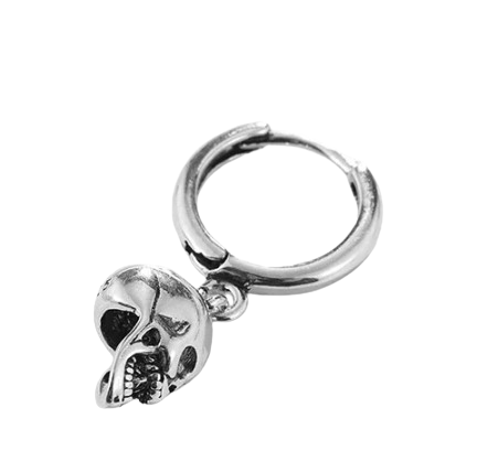 Сережки з висячим черепом готичні чоловічі 1 шт. (2895907550)