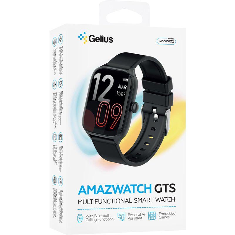 Смарт-годинник Gelius GP-SW012 Black (Amazwatch GTS) - фото 12 Смарт-годинник Gelius GP-SW012 Black (Amazwatch GTS) - фото 12