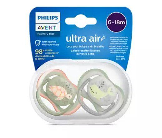 Пустушка Philips Avent Ultra Air для хлопчиків 6-18 місяців 2 шт.(143208)