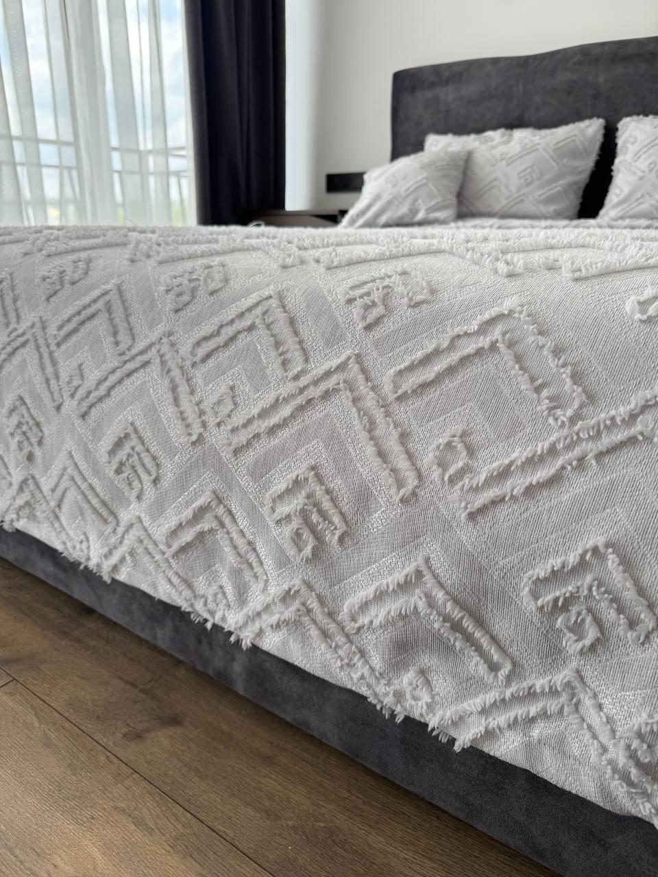 Покривало Бйорк 240x250 см Сірий (23743-8-240x250cm) - фото 6 Покривало Бйорк 240x250 см Сірий (23743-8-240x250cm) - фото 6