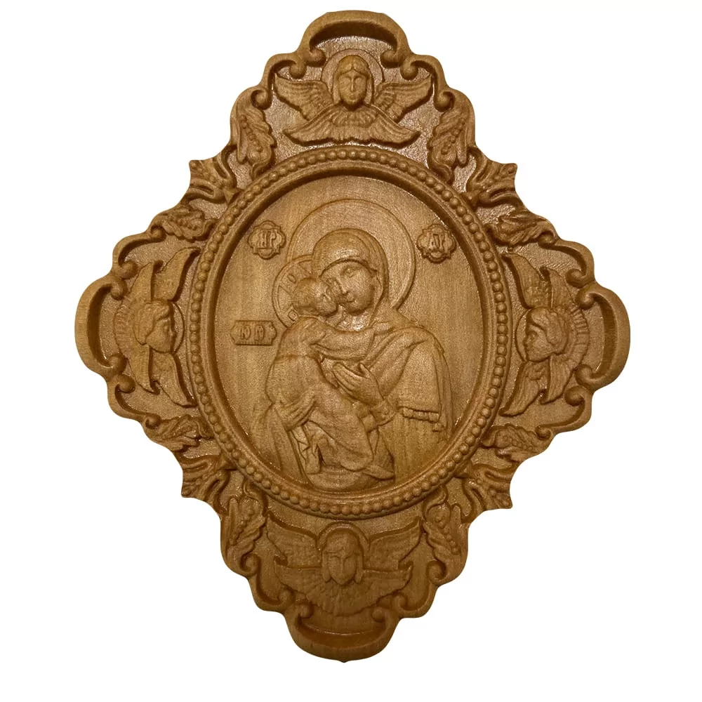 Панагия Богородица Владимирская деревянная (1358/2) - фото 3