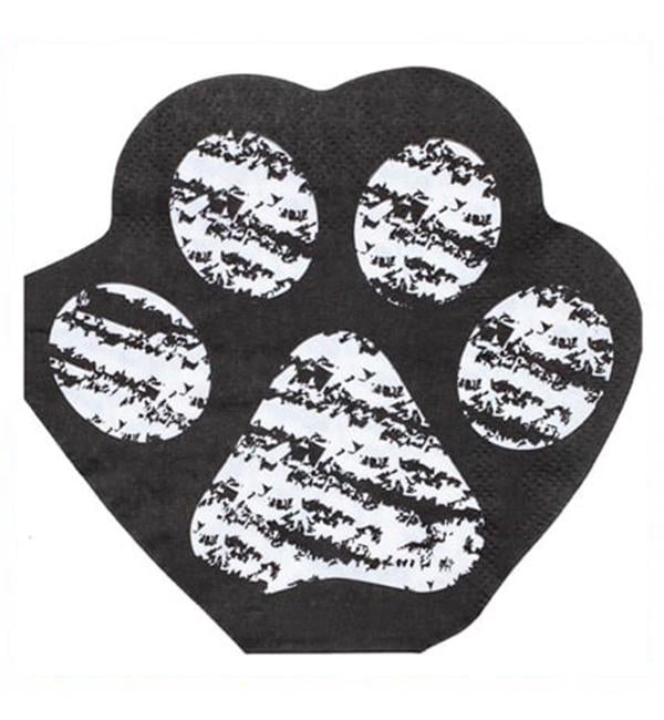 Салфетки праздничные Кошачья лапка 25 см 12 шт. (1356218)