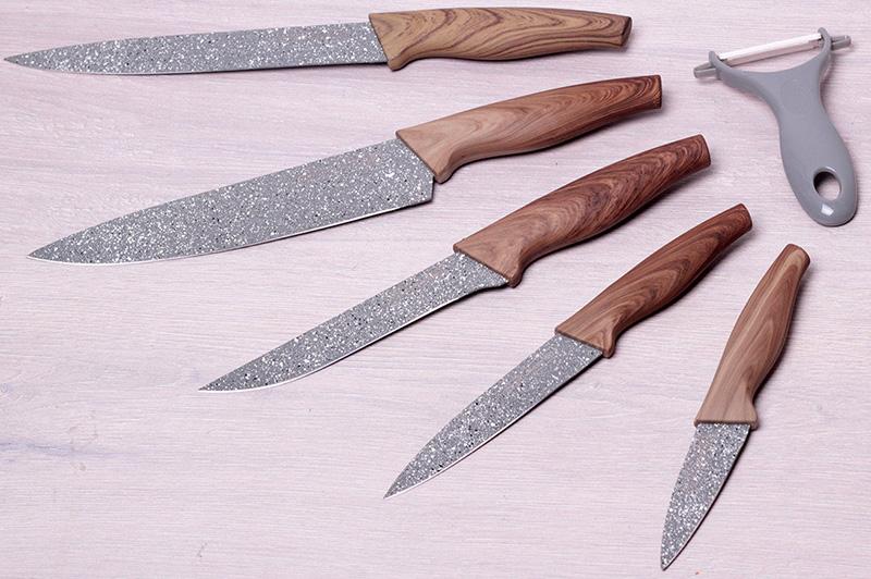 Набор кухонных ножей Kamille Shrenky 6шт. (KM-5043)