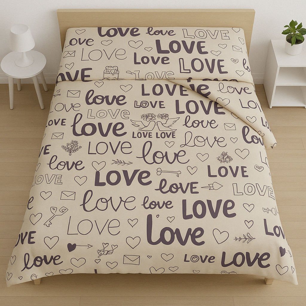 Пододеяльник полисатин Love 180х220 см (SP-2904Lo/x180)