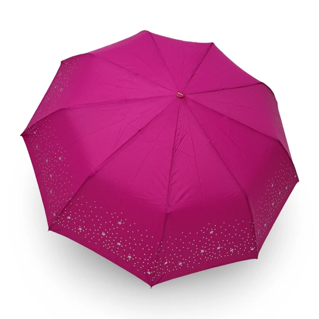 Зонтик женский Toprain Umbrella 501 №4 складной полуавтомат Малиновый со звездочками (2770754151)