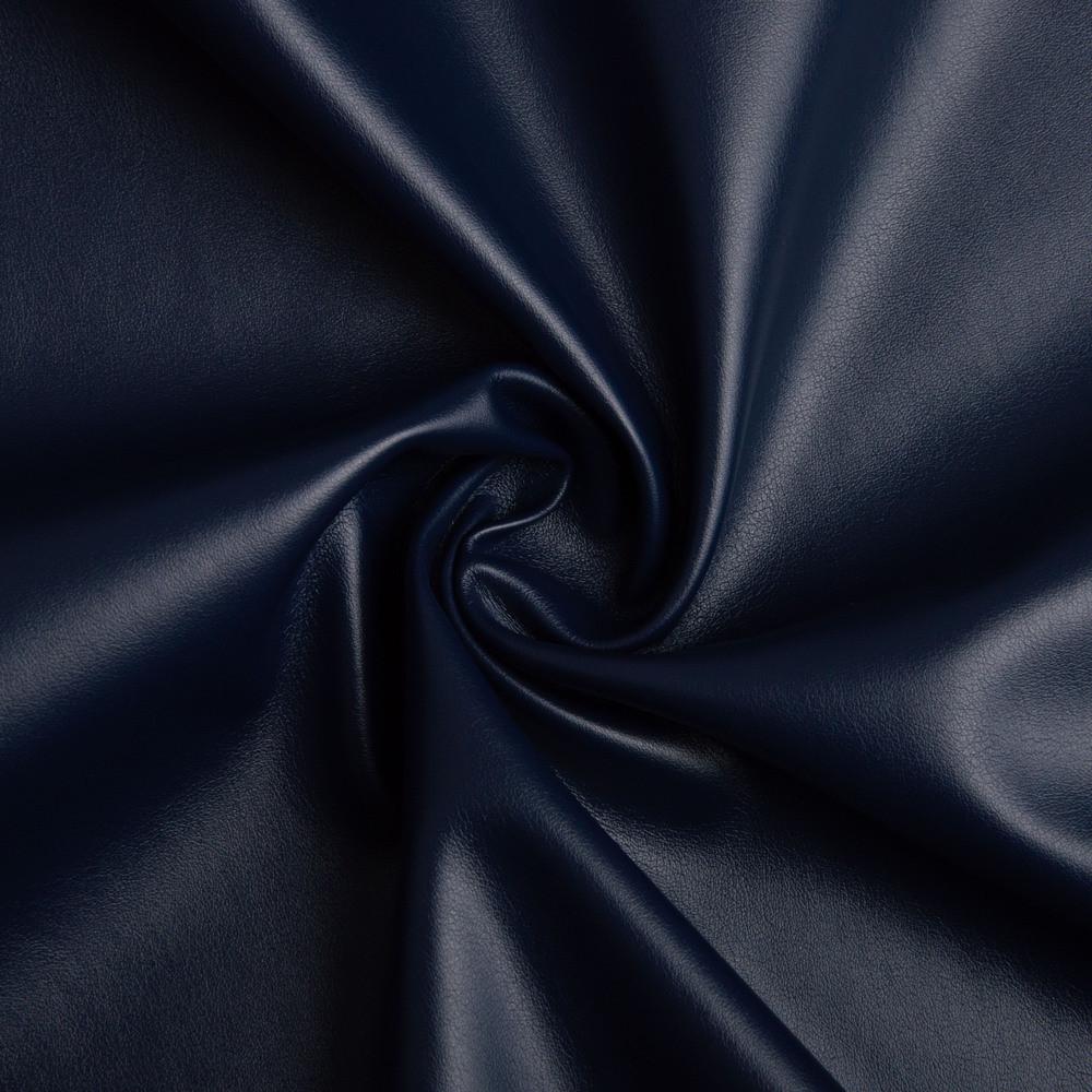 Тканина штучна шкіра на флісі Синій (2205874173)