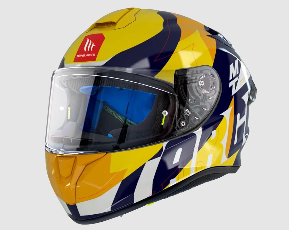 Мотошлем MT HELMETS TARGO PRO Biger C7 2XL Gloss Pearl Blue (26290)