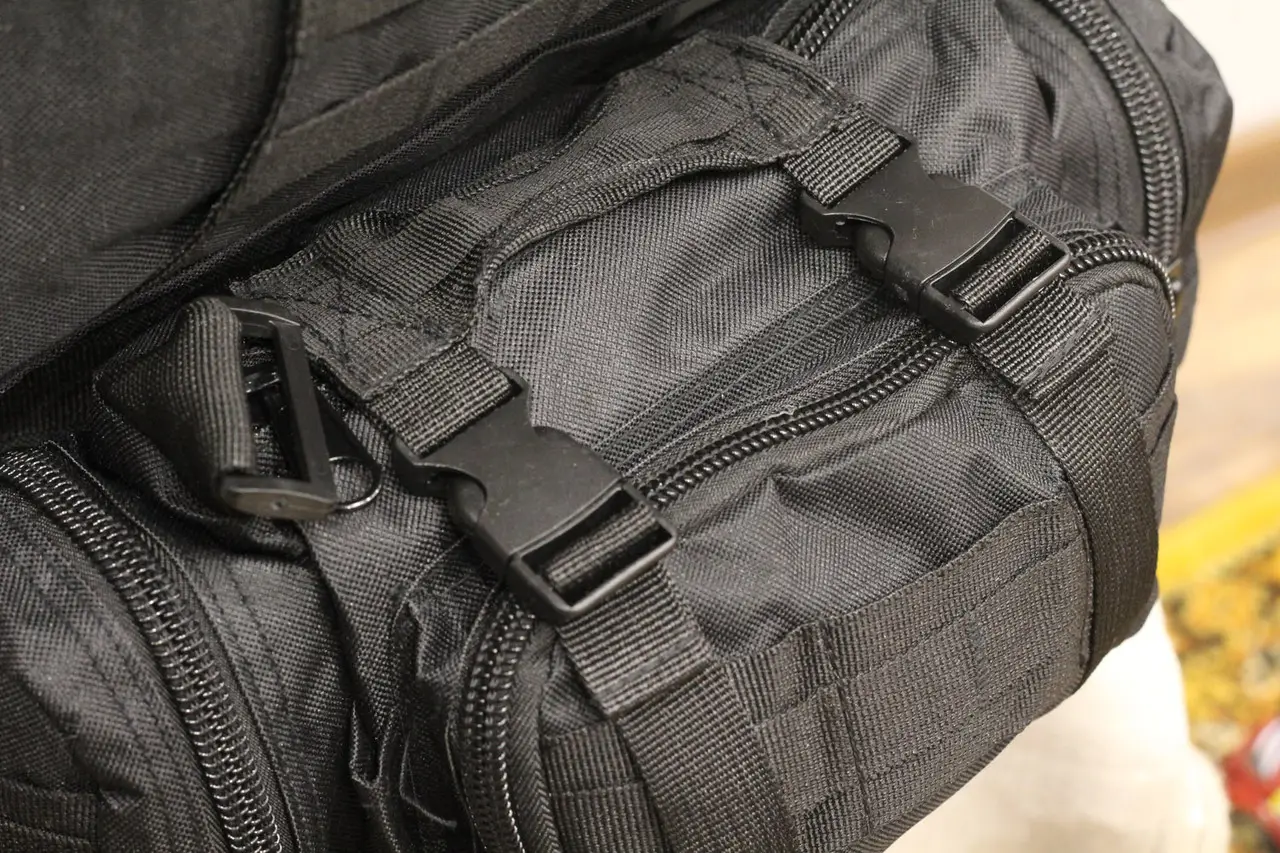 Рюкзак похідний/військовий з підсумками на 50 л 4в1 з системою Molle Black (1004-black) - фото 7 Рюкзак похідний/військовий з підсумками на 50 л 4в1 з системою Molle Black (1004-black) - фото 7