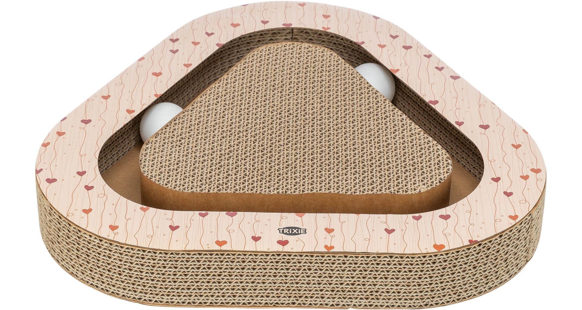 Драпак картонний Trixie до дня Валентина для котів 36х5х36/36 см Апрікот