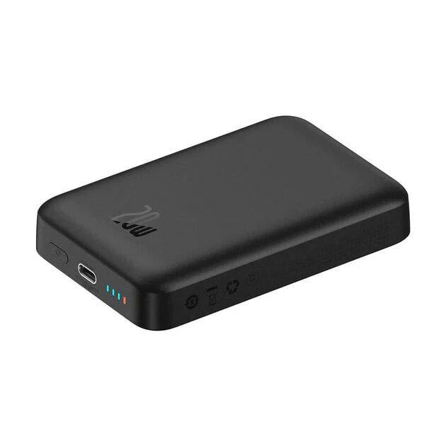 Повербанк BASEUS Magnetic Mini Wireless 10000 mAh 20W Qi 15W Black - фото 7