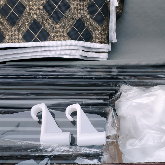 Шкаф органайзер тканевый HCX-105NT сборной Черный/Золотой - фото 6 Шкаф органайзер тканевый HCX-105NT сборной Черный/Золотой - фото 6