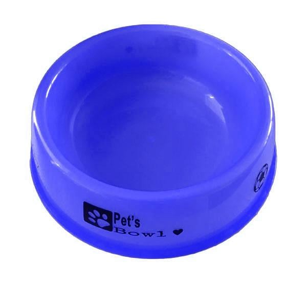 Миска для тварин пластикова з написом Синій (2451899574)