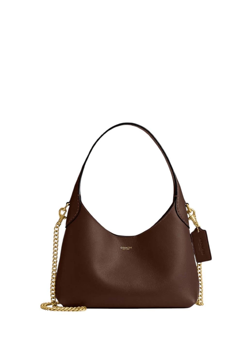 Сумка жіноча Coach Brooklyn Shoulder Bag 23 Коричневий (36987056)