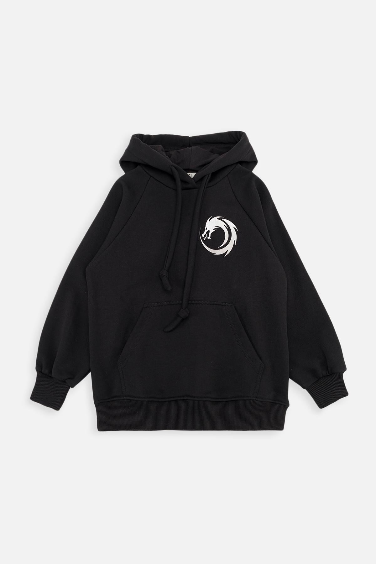Худи для мальчика 146 см Черный (SKT001044133)