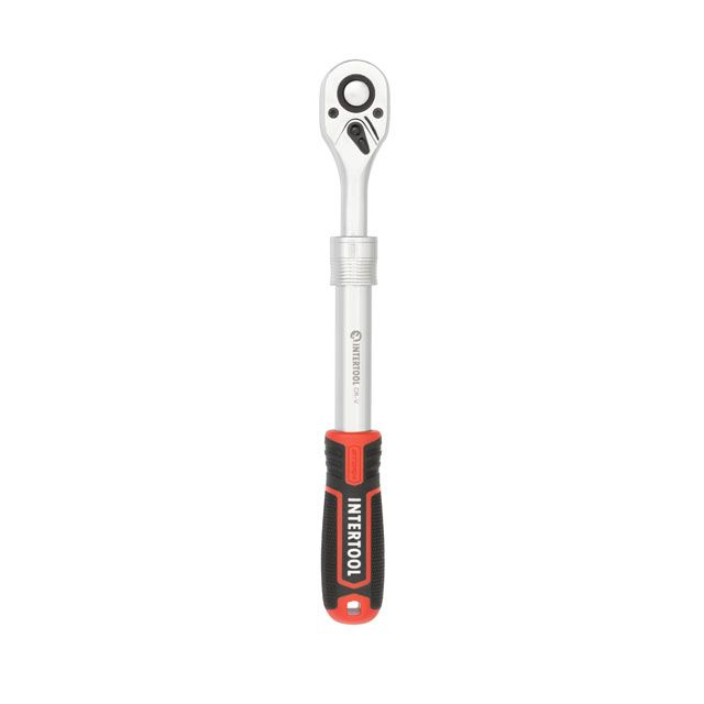 Рукоятка с храповым механизмом телескопическая INTERTOOL STORM ET-8006 1/2" 72 зубца Cr-V (38814802)