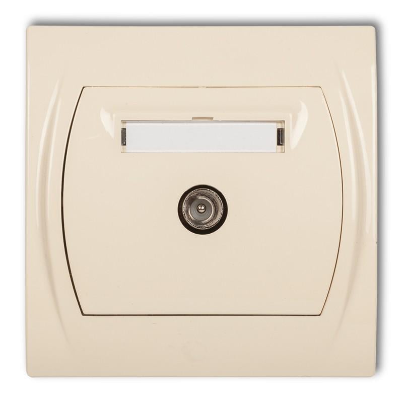 ТВ-розетка Karlik Logo Бежевый (1LGTV-1) ТВ-розетка Karlik Logo Бежевый (1LGTV-1)