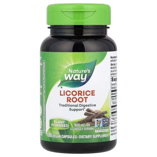 Корень солодки Nature's Way Licorice Root 900 мг 100 Capsules (NWY-14600) Корень солодки Nature's Way Licorice Root 900 мг 100 Capsules (NWY-14600)