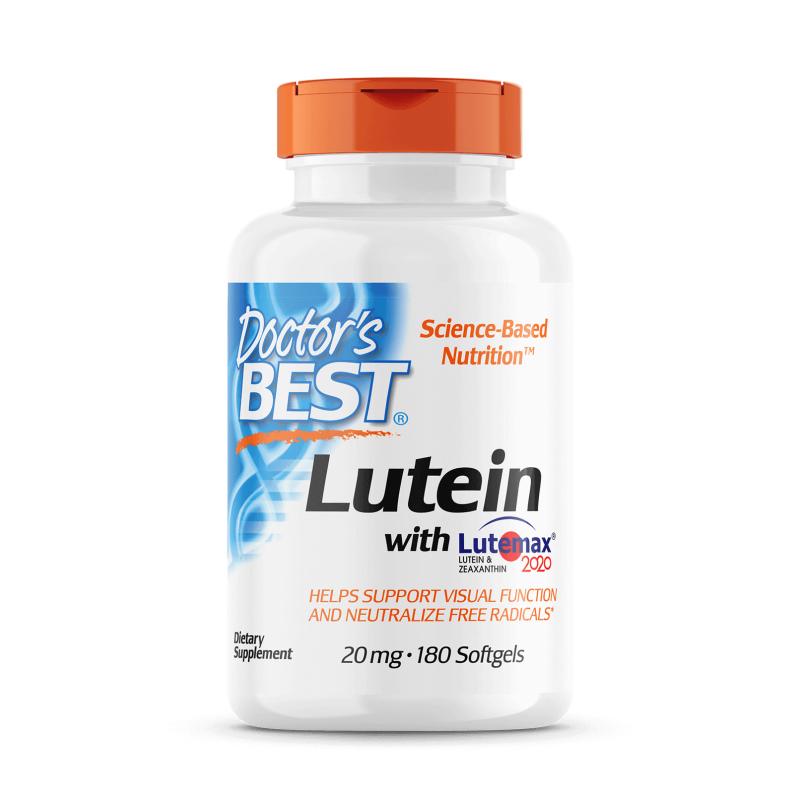 Натуральная добавка Doctor's Best Lutein with Lutemax 2020 180 вегакапс. (5331)