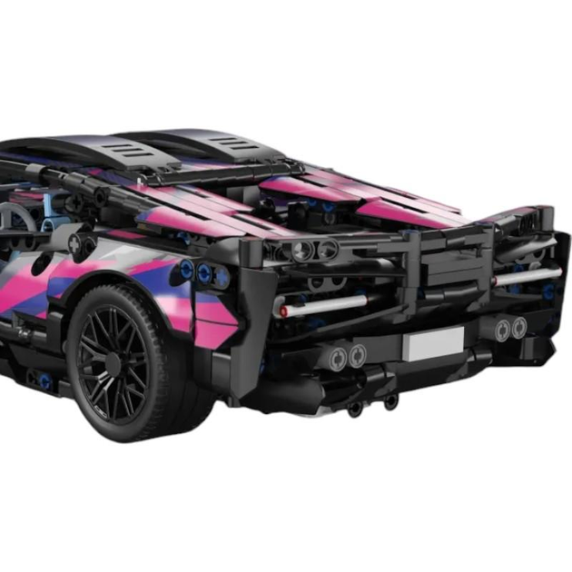 Конструктор гоночного автомобиля на радиоуправлении Lamborghini Cyberpunk с подсветкой 1314 дет. (22901203) - фото 11 Конструктор гоночного автомобиля на радиоуправлении Lamborghini Cyberpunk с подсветкой 1314 дет. (22901203) - фото 11