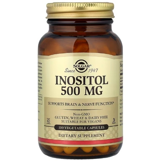 Комплекс Инозитол Solgar Inositol 500 мг 100 вегетарианских капсул