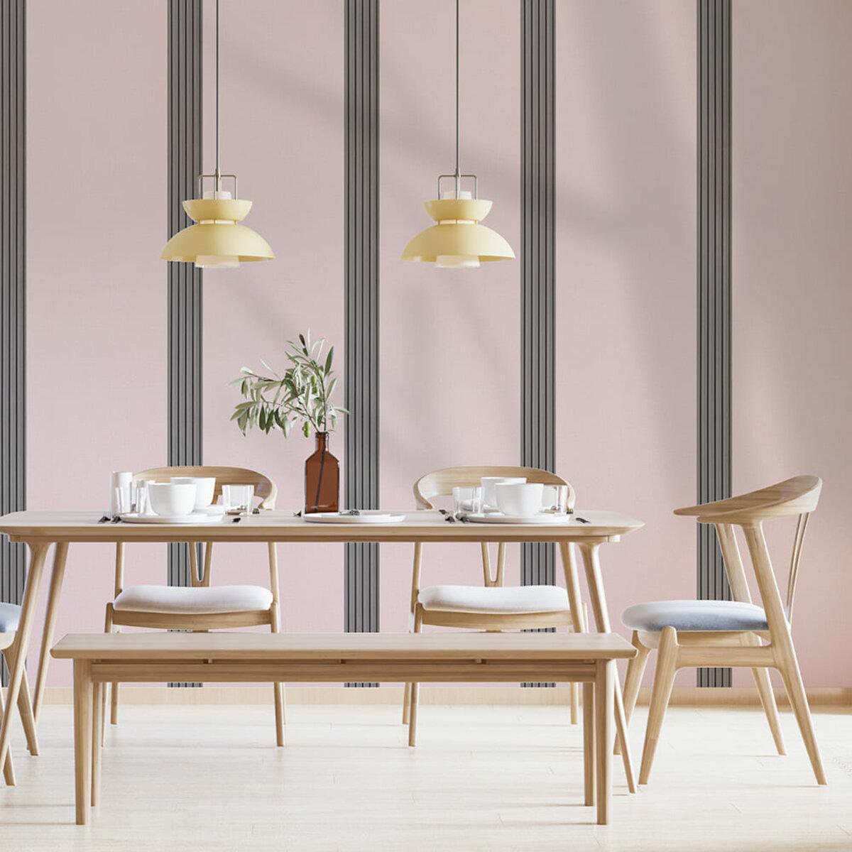 Шпалери самоклеючі YM-04 2800х500х2,5 мм Рожевий з білим SW-00002024 - фото 7