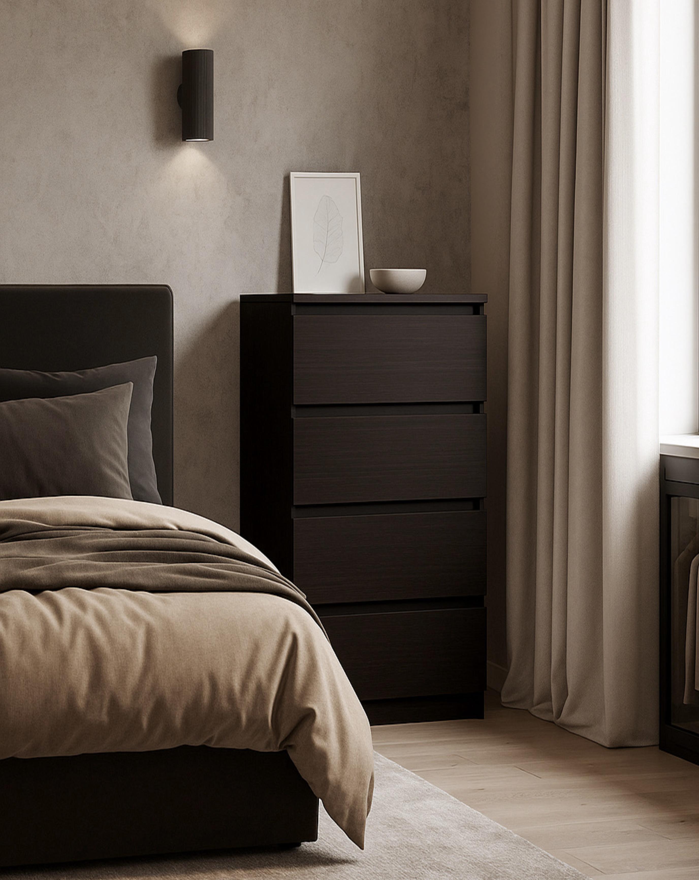 Комод MEBEX на 4 шухляди 50х40х100 см Венге Магія (VM4B500VM)