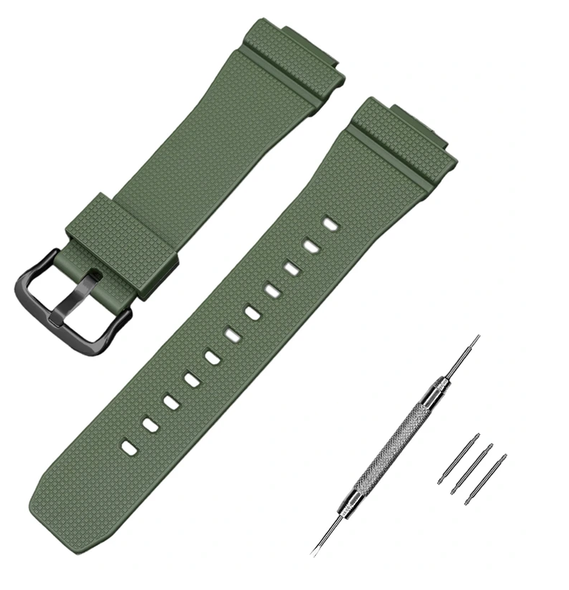 Ремінець для Casio G-Shock GM-2100 B Army Green BK (17660)