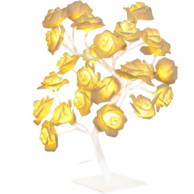 Лампа LED настільна Дерево троянда біла (NNG-04)