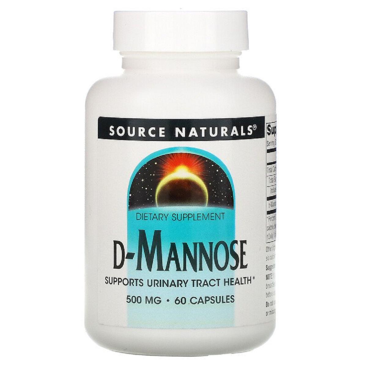 Витамины D-Манноза Source Naturals 60 капс. 500 мг (3975)