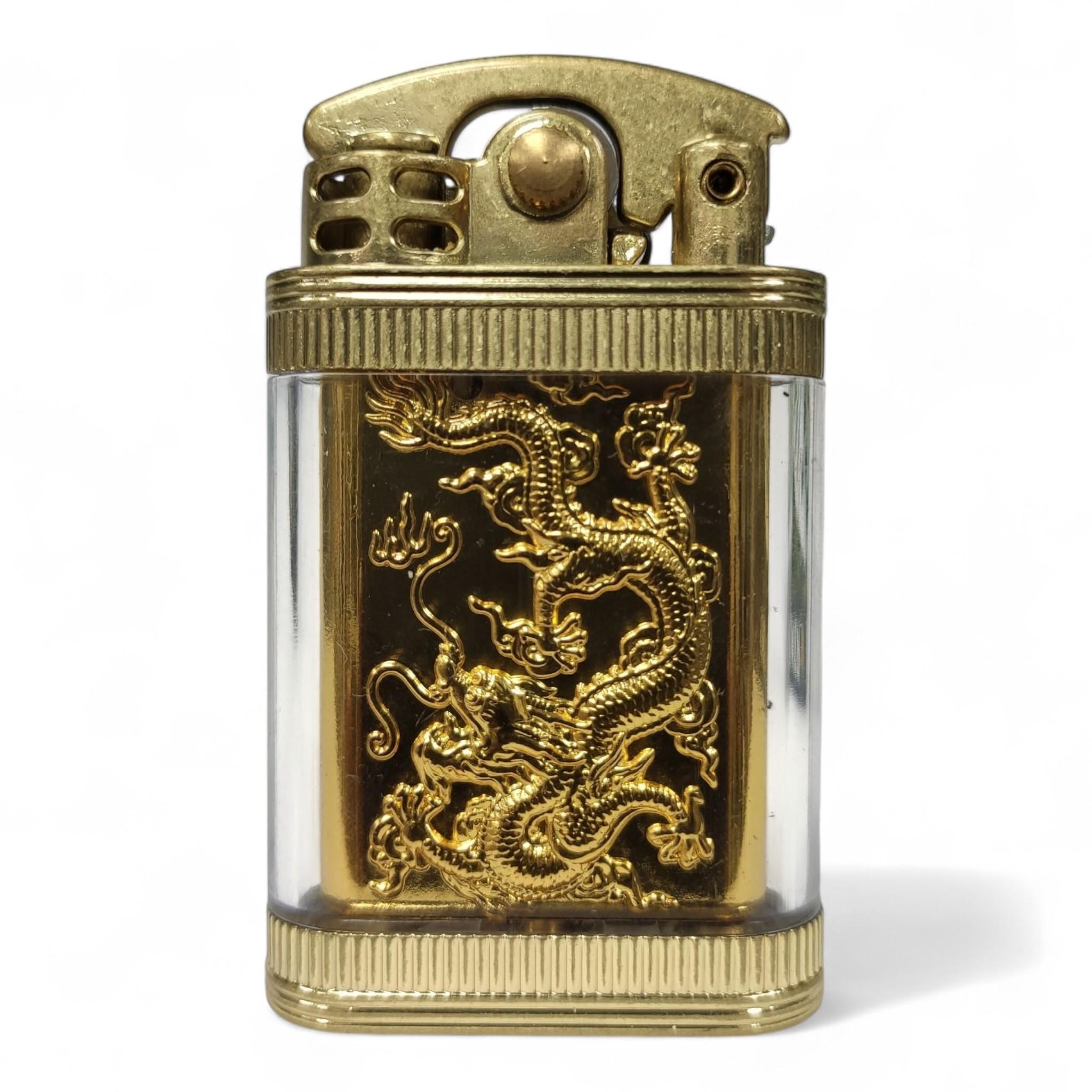 Запальничка бензинова Lighter HP917 Dragon у подарунковій упаковці Gold (26225261)