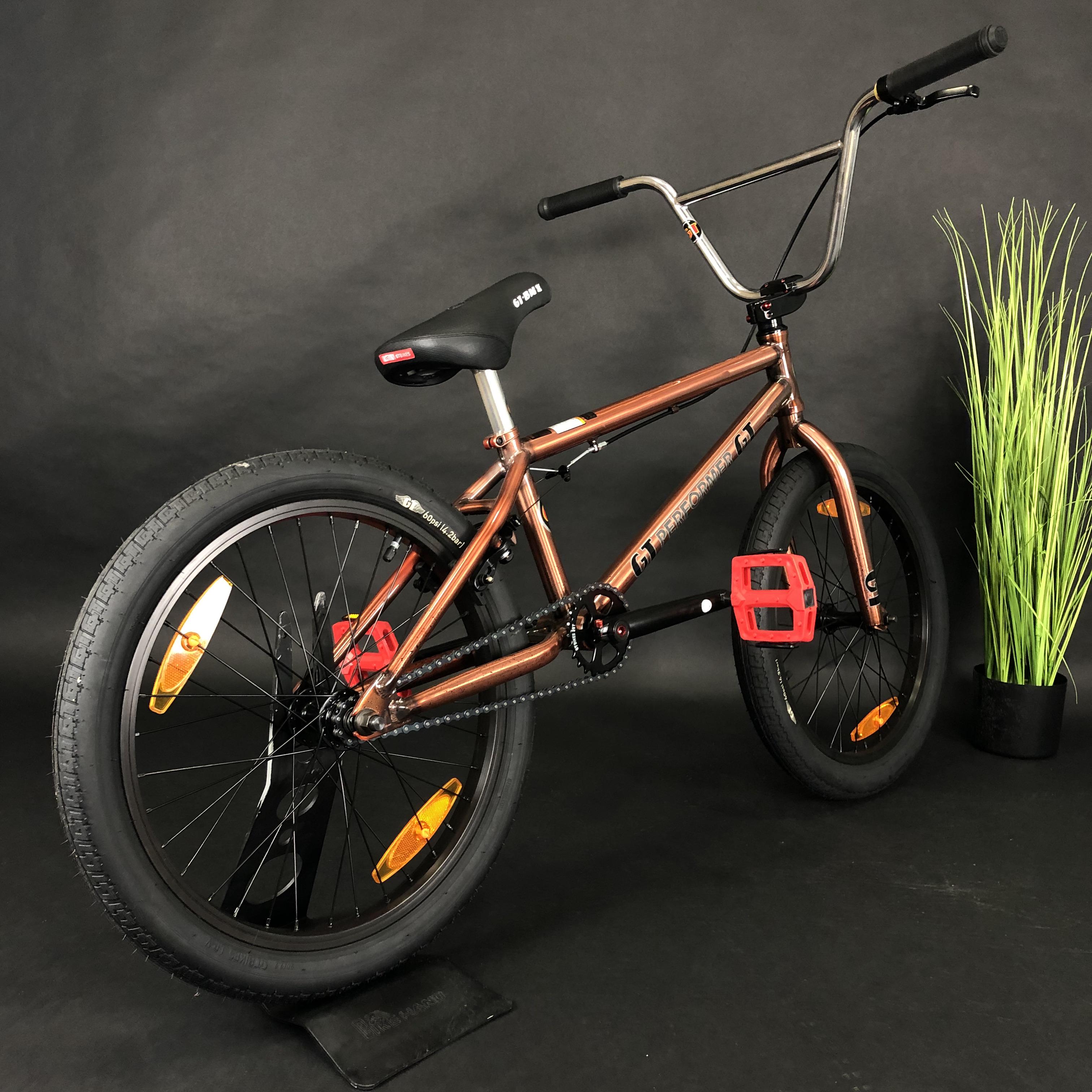 Велосипед BMX GT Performer 20" 2021 cpr Коричневый - фото 3