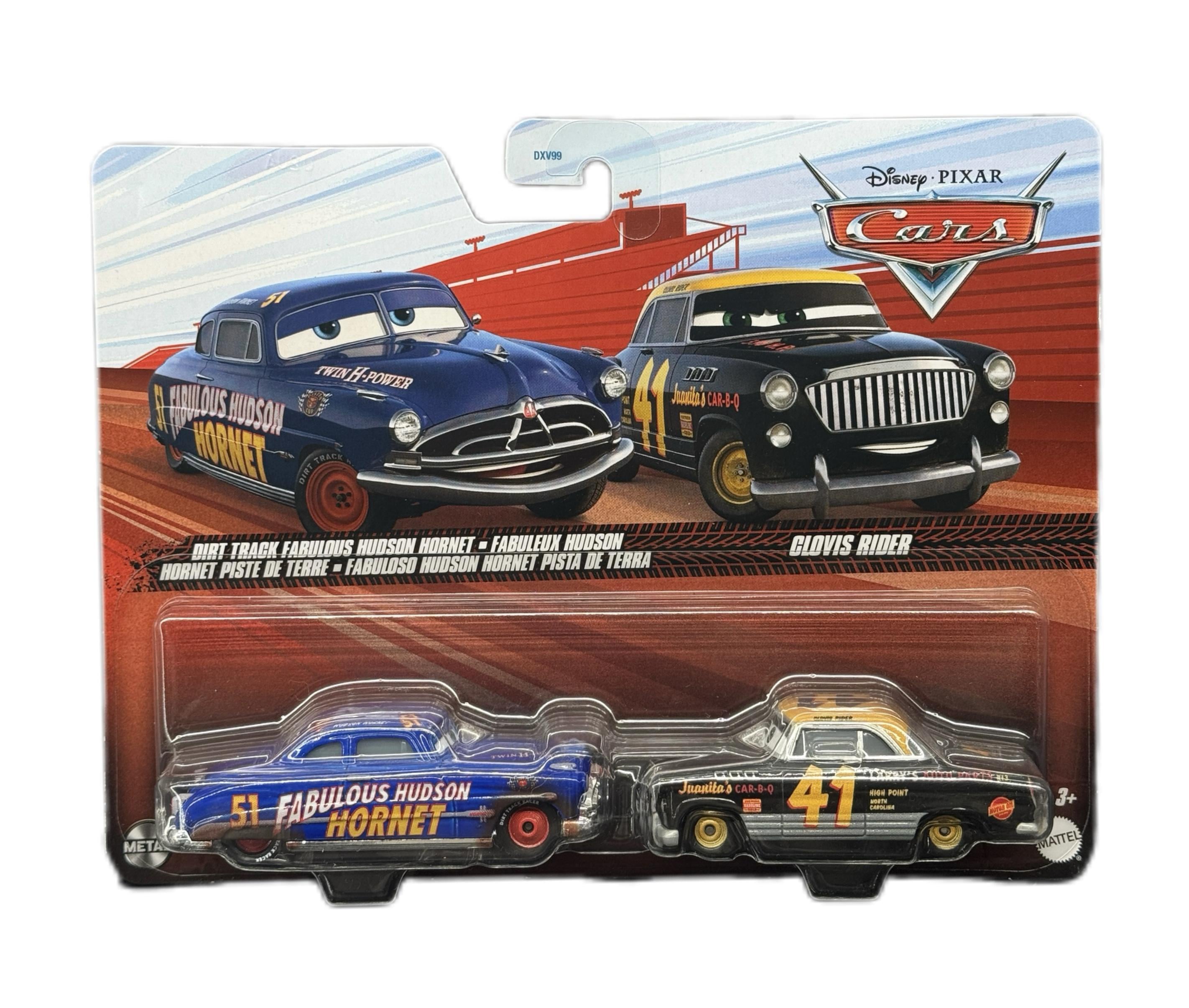 Набор автомобилей машинок Mattel Тачки Disney Pixar Cars Fabulous Hudson Hornet & Clovis Rider (29658380)