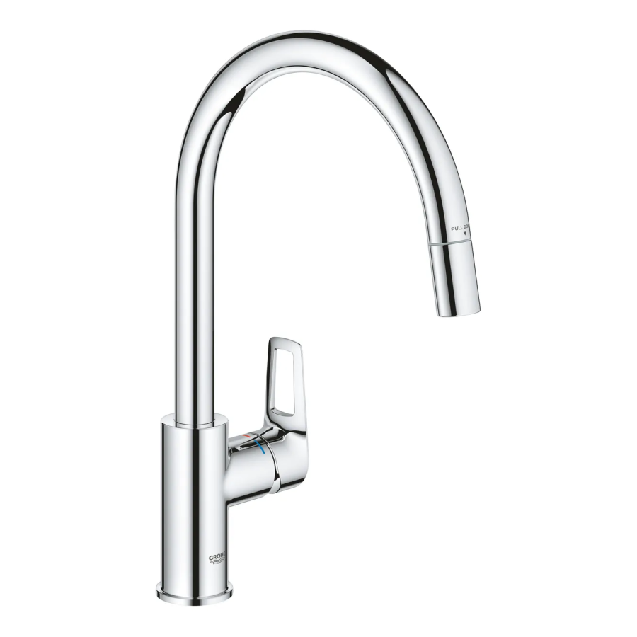 Смеситель для кухни однорычажный Grohe BauLoop Chrome (30543000)