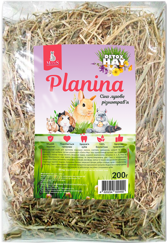 Сено луговое разнотравье Modes Planina Detox Hay 200 г (ЗС000254)