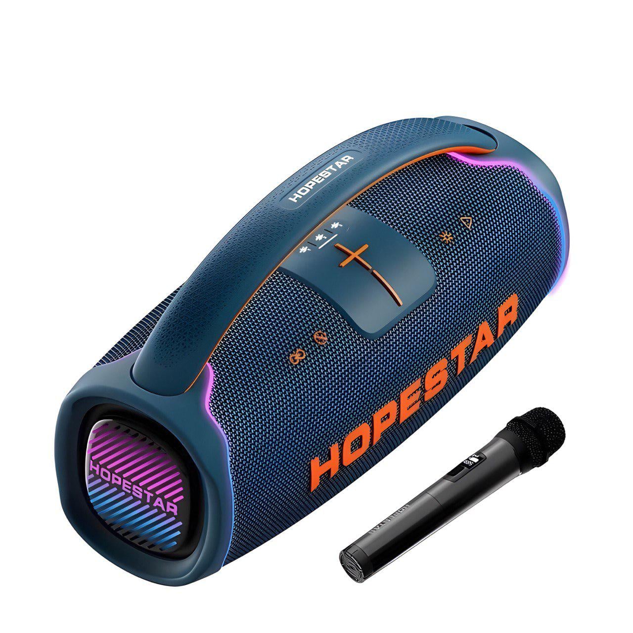Портативная колонка HOPESTAR A65 300W TWS IPX6 RGB 30000 mAh с микрофоном