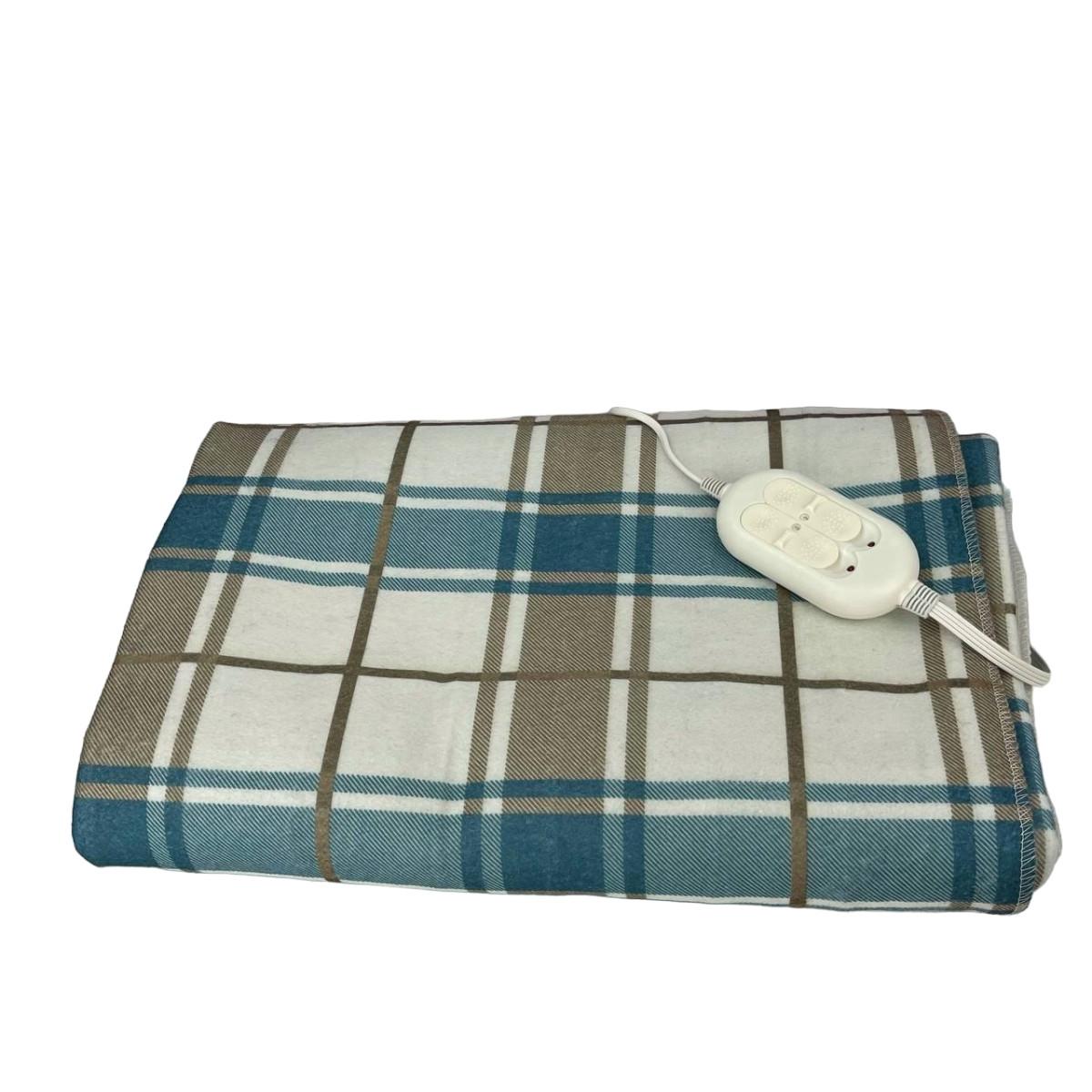 Электропростынь Royan две зоны нагрева плотная байка клетка двухспальная 150х180 см - фото 6 Электропростынь Royan две зоны нагрева плотная байка клетка двухспальная 150х180 см - фото 6