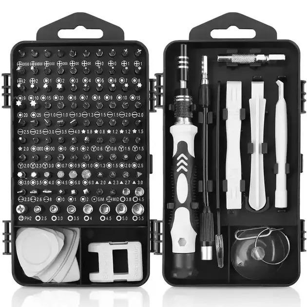 Набір викруток UKC 115в1 для ремонту електроніки в боксі (28457772)