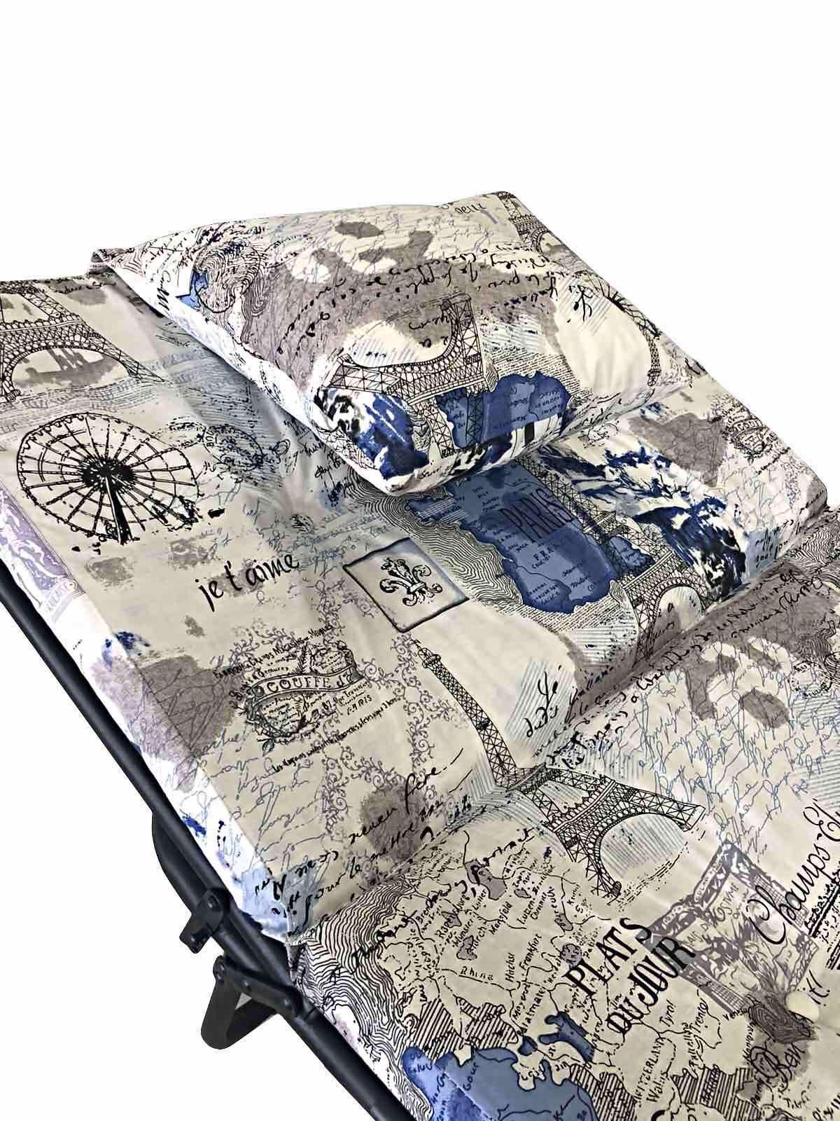 Раскладушка Vista Париж с матрасом и ламелями 193х75х28 см - фото 2 Раскладушка Vista Париж с матрасом и ламелями 193х75х28 см - фото 2