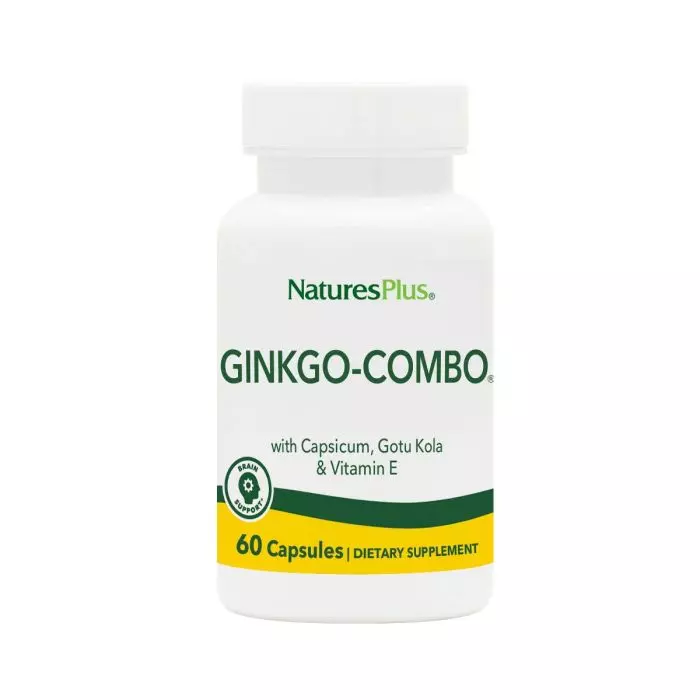 Комплекс Гинкго билоба Natures Plus Ginkgo Biloba Complex 60 вегетарианских капсул (NTP1091) - фото 1 Комплекс Гинкго билоба Natures Plus Ginkgo Biloba Complex 60 вегетарианских капсул (NTP1091) - фото 1