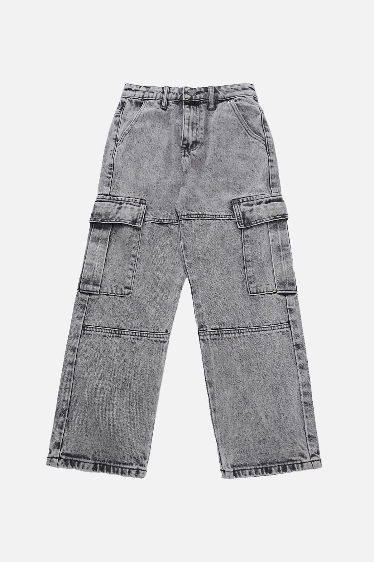 Джинсы для мальчика Yuki Baggy 146 см Серый (ЦБ-00290469)