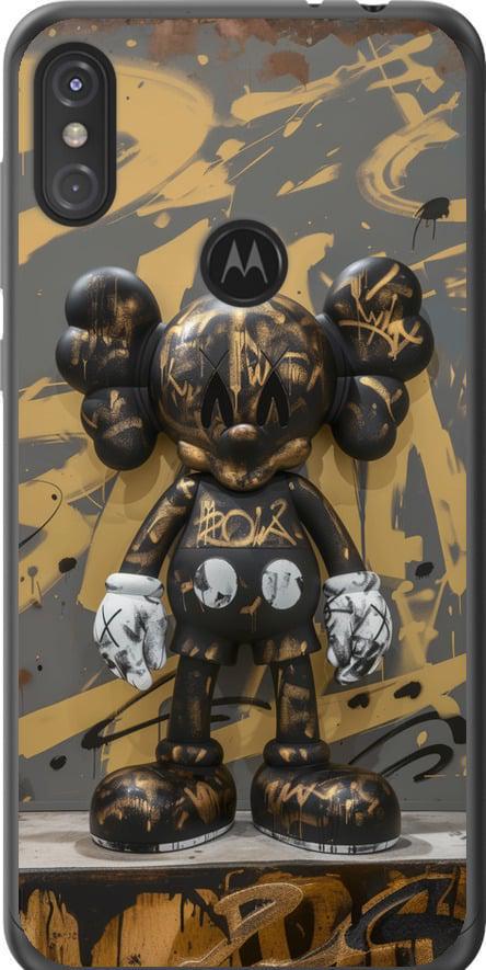 Чехол на Motorola One Power Bronze kaws (6097u-1588-42517)