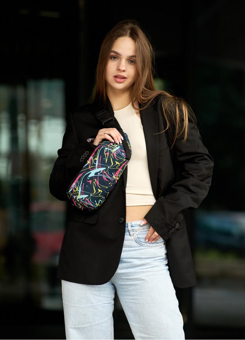 Поясная сумка бананка Sambag HOLSTER MSH ABSTRACT 36x14x4 см (87118707)