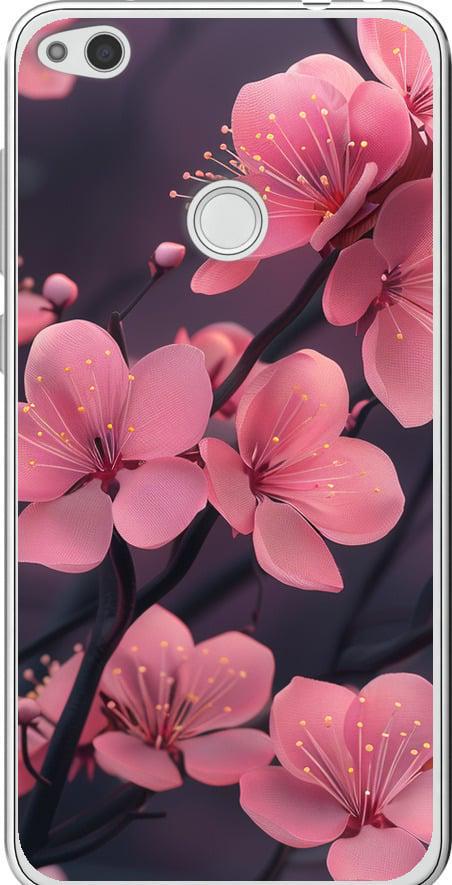 Чехол на Huawei P8 Lite (2017) Пурпурная сакура (6075t-777-42517)