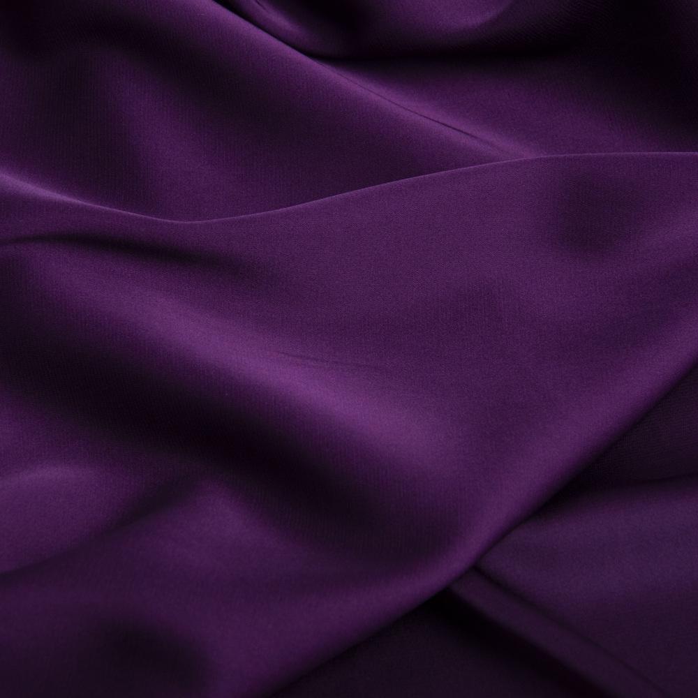Ткань платевая атлас шелк Vanessa Фиолет (23035)