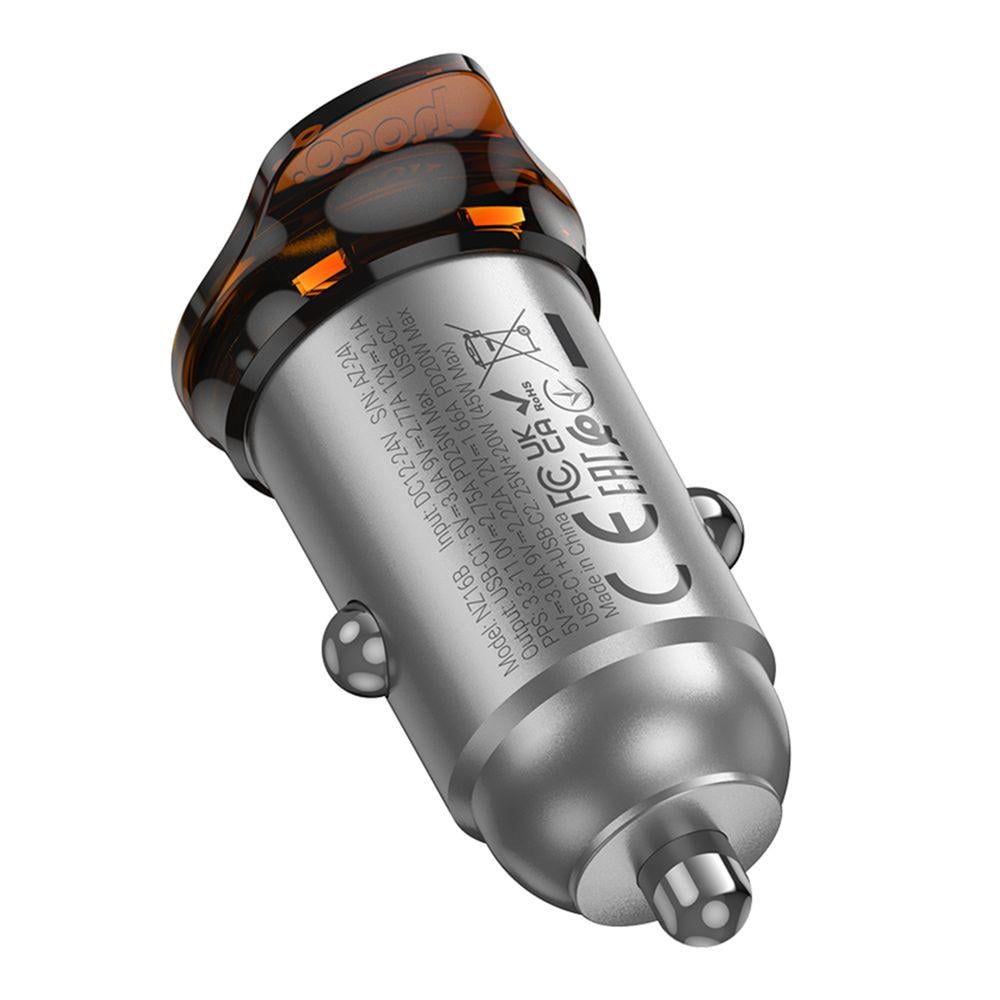 Зарядний пристрій автомобільний Hoco NZ16B 2USB-C QC/PD45W (29519140) - фото 4 Зарядний пристрій автомобільний Hoco NZ16B 2USB-C QC/PD45W (29519140) - фото 4