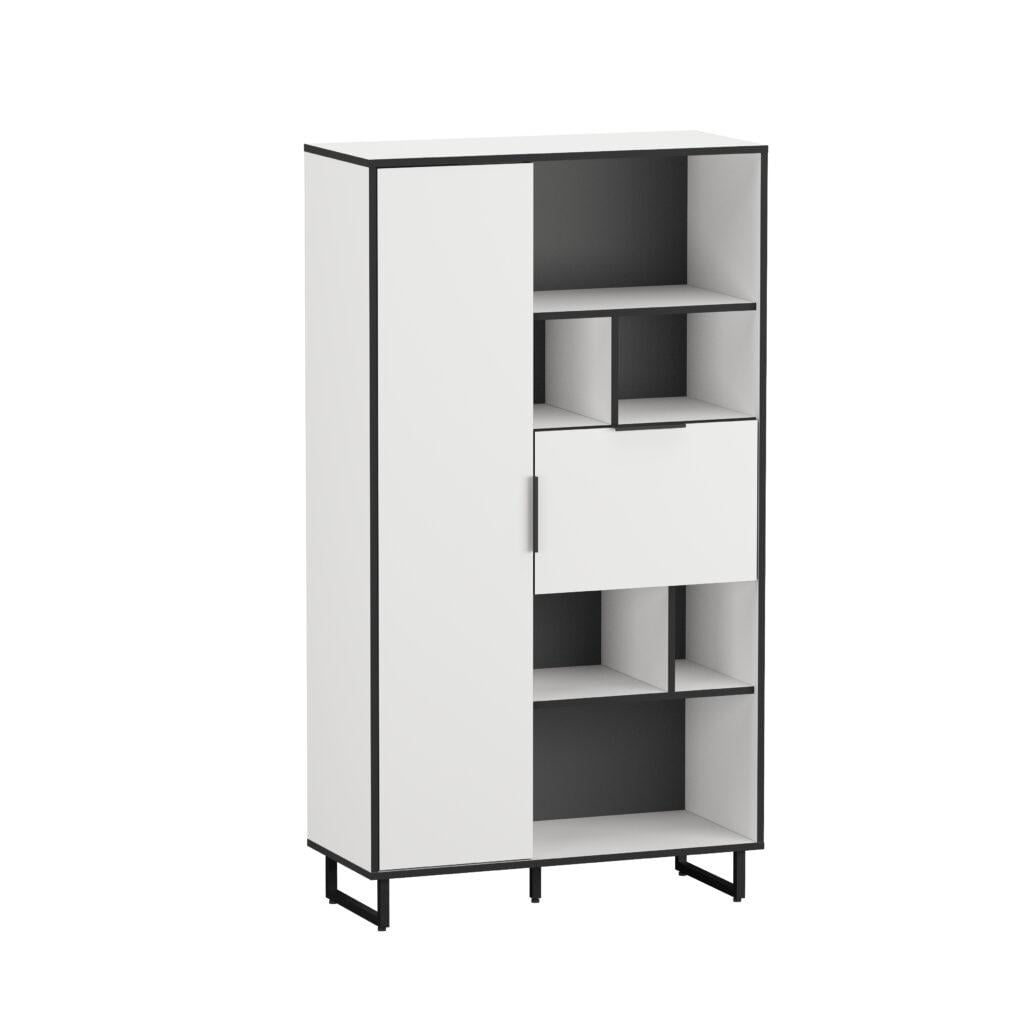 Стеллаж F-6 Loft на 11 ячеек с дверцами 900x1640x400 мм Белый Стеллаж F-6 Loft на 11 ячеек с дверцами 900x1640x400 мм Белый